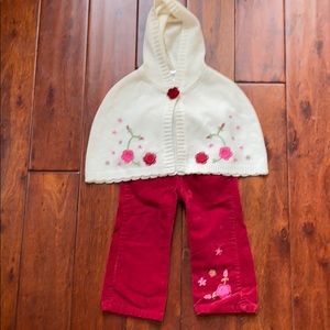 Flower cape and pants